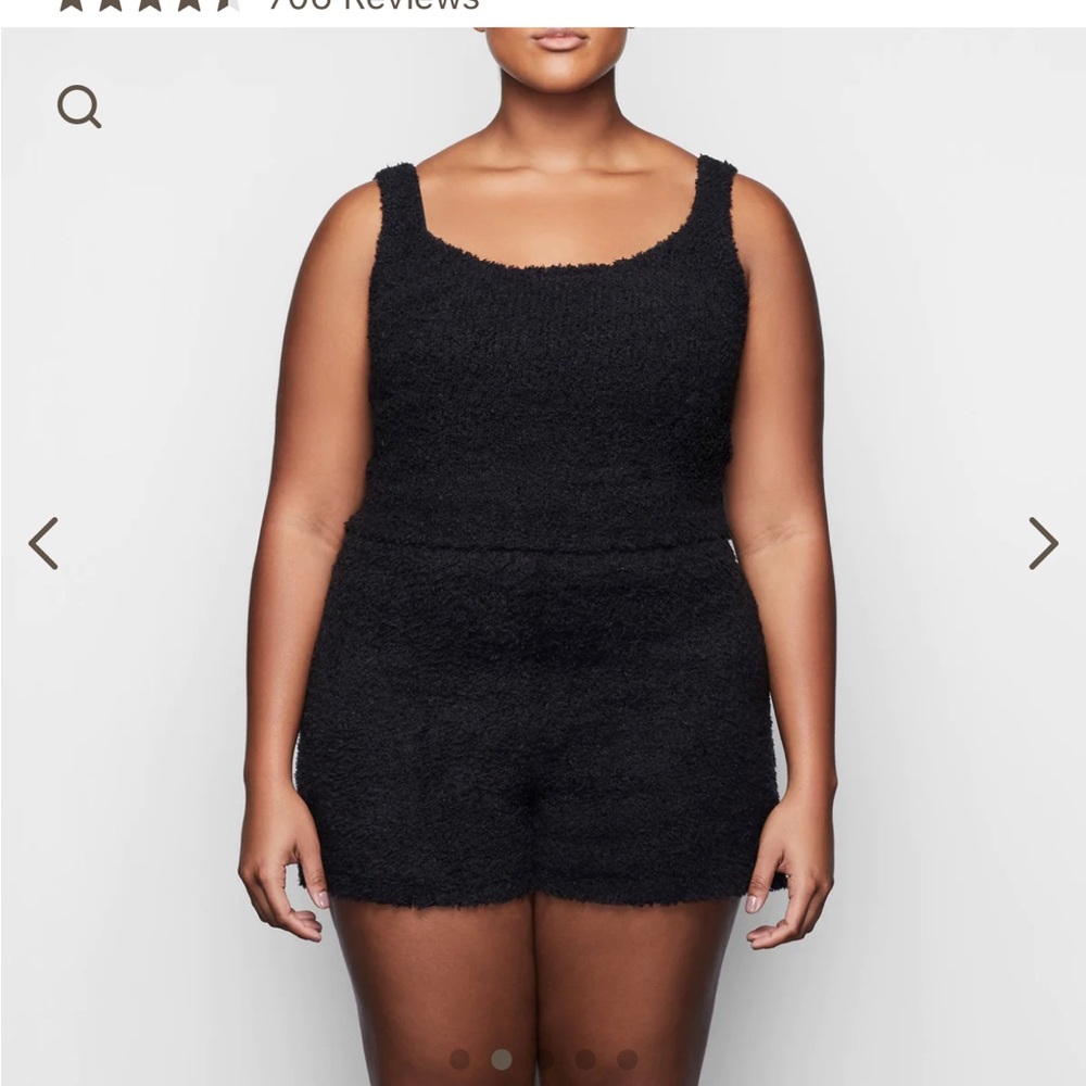 SKIMS COZY KNIT TANK NWT SIZE 2X/3X ONYX